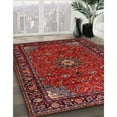 thumbnail image 3 of Ahgly Company Machine Washable Indoor Square Traditional Sienna Brown Area Rugs, 7' Square, 3 of 7