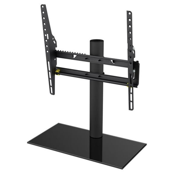 Pemberly Row Table Top Tilt and Turn TV Stand for TVs 37" to 55" - Black