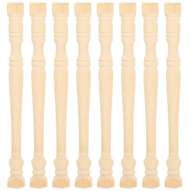 ColoMX 8pcs pilares simulados resistentes modelo pilar de madera romana modelo mini pilar de la casa decoración