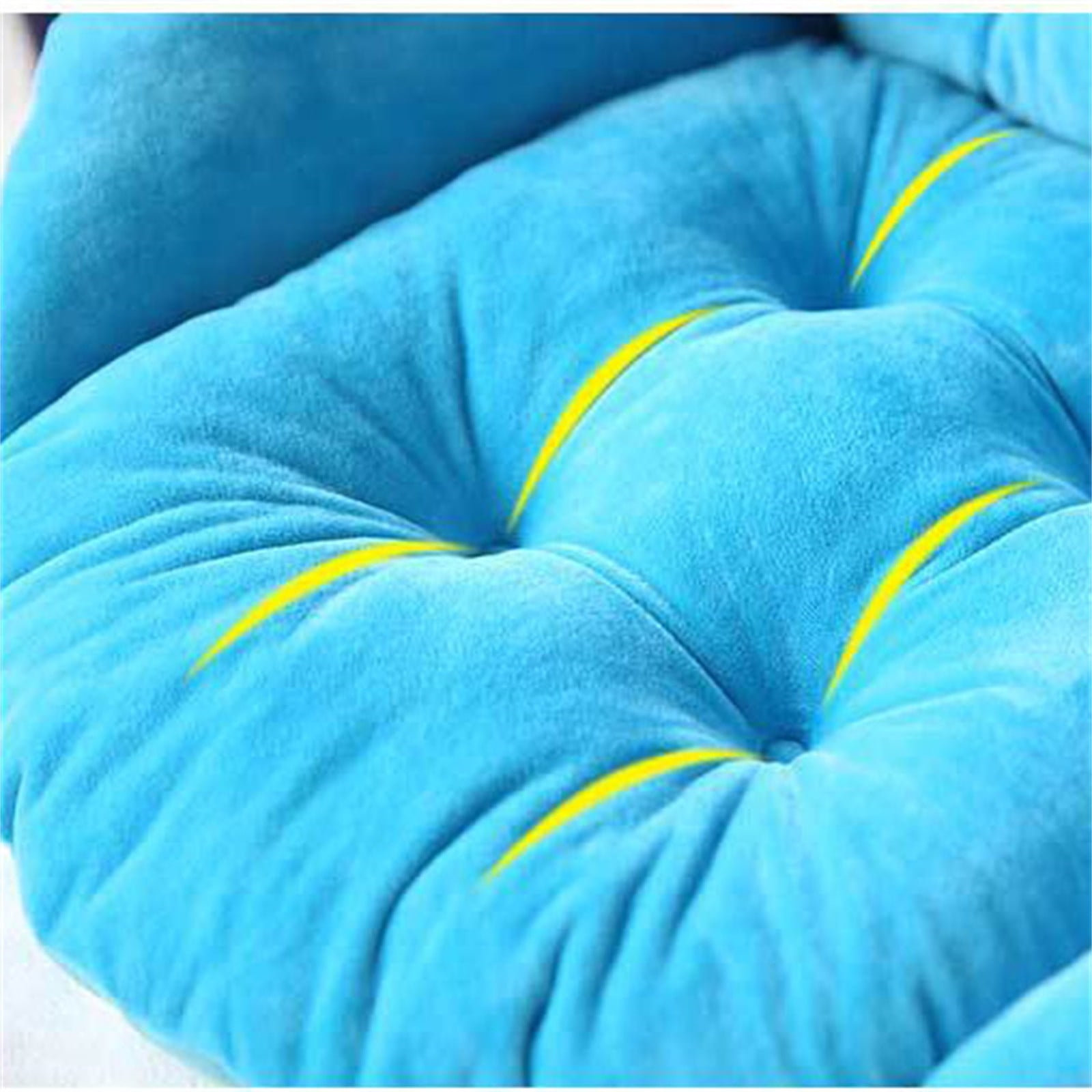 EGYMEN Hammock Swing Chair Cushion, 16"x16" Hanging Basket Seat Pillow, Soft Hanging Egg Chair Back Cushions Pads, for Indoor and Outdoor Garden Offices(Blue)