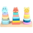 thumbnail image 1 of Shisuyan 1 Set of Animal Designed Stacking Toys Interesting Stacking Rings Toddler Stacking Game Toys, 1 of 8
