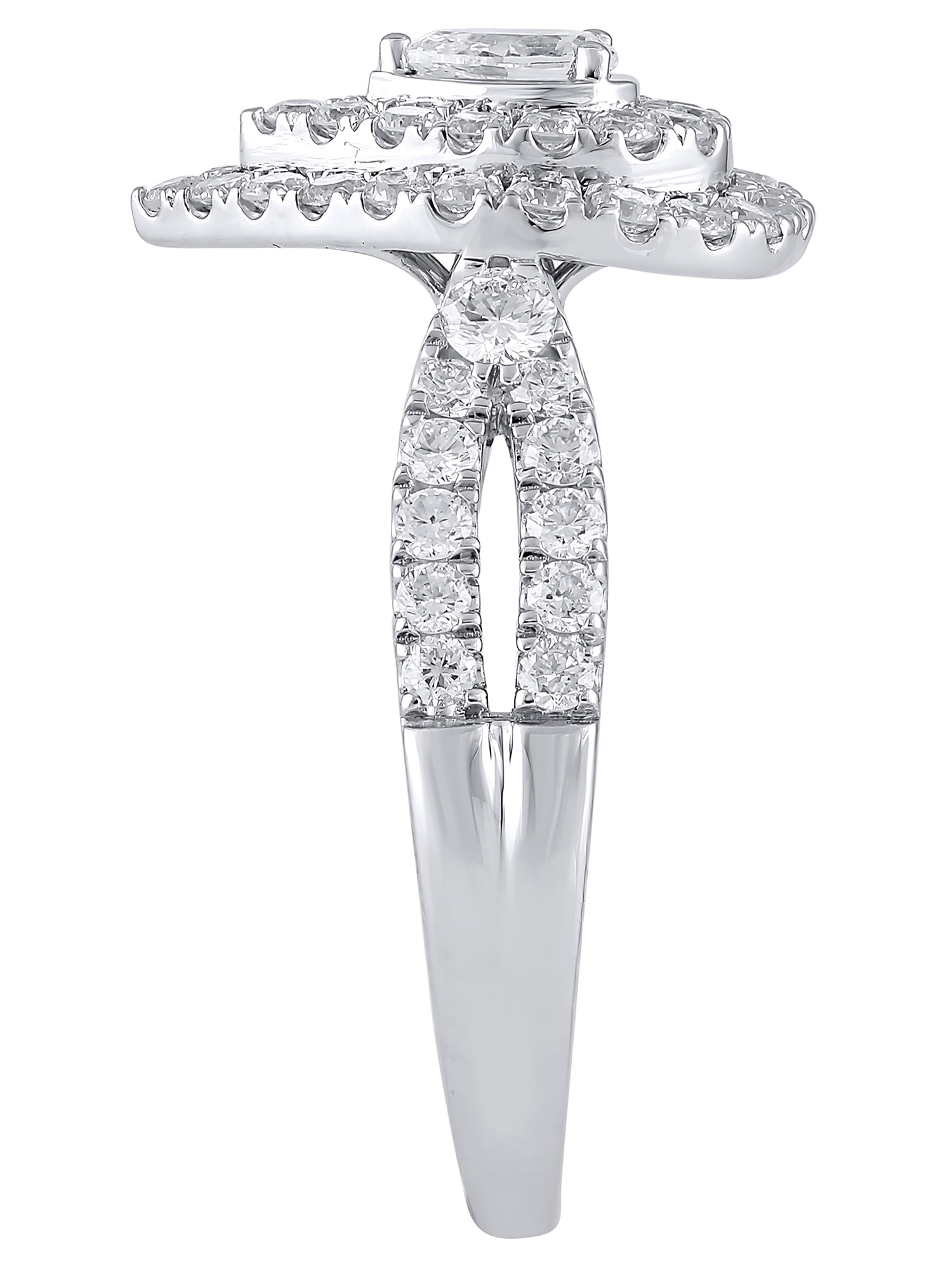 1 Carat T.W. (SI Clarity, H-I Color) Brilliance Fine Jewelry Lab Grown Diamond Engagement Ring in Sterling Silver, Size 5