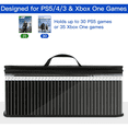 thumbnail image 2 of Sac de Rangement pour Jeux Vidéo Compatible avec PS5 PS4 PS3 Xbox One Games, Étui de Transport Portable Pouvant Contenir 30-35 Disques de Jeu, Support de Jeu Transparent en TPU Organisateur pour Collectionneurs de Jeux Ps, 2 of 8