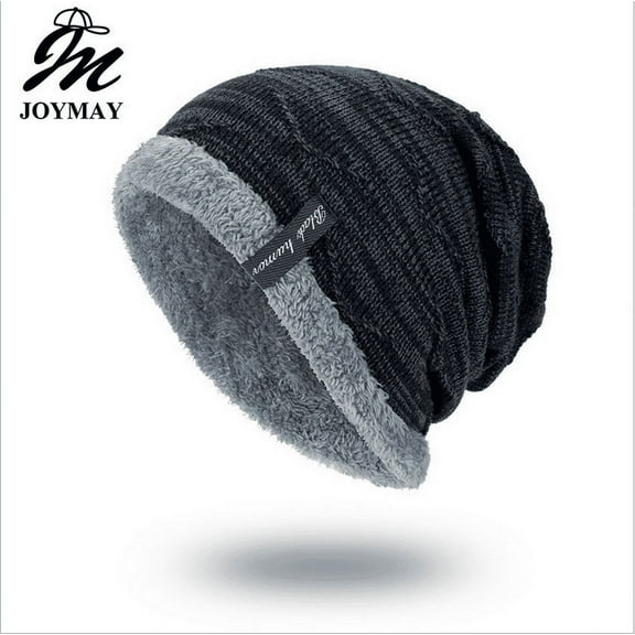 Louist Men Women Baggy Beanie Knit Hat Winter Warm Fleece Wool Cap Ski Hat