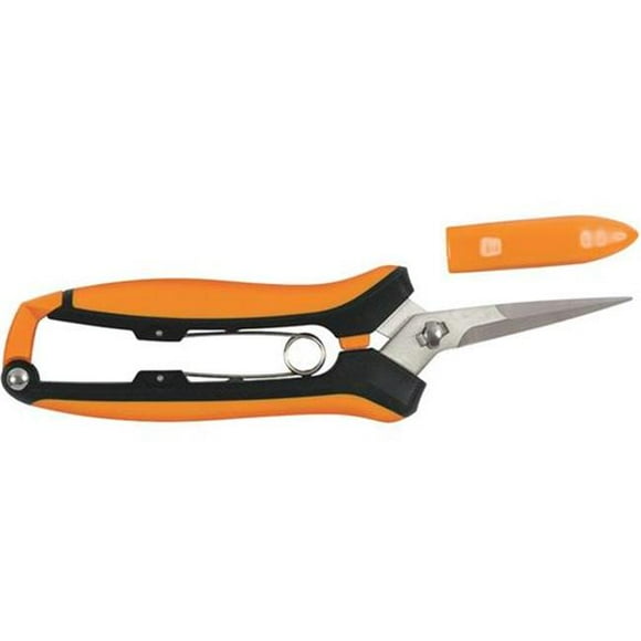 Fiskars 399250-1001 Micro-Tip Pruning Snips, Black/Orange
