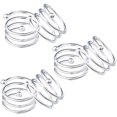 thumbnail image 1 of Napkin Rings, 6 Pieces of Metal Napkin Buckles for Wedding Dinner Birthday Table Decor （Silver）, 1 of 5