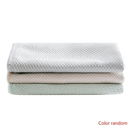 3pcs Multipurpose Anti-Greasy Dish Cloth Fiber Washing Bowl Towel Kitchen Cleaning Cloth Wiping Rags Dishcloth Random