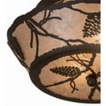 thumbnail image 2 of Meyda Tiffany 186439 Whispering Pines 2 Light 8" Tall Semi-Flush Ceiling Fixture - Bronze, 2 of 7