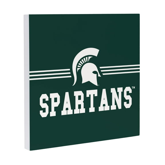 Michigan State Spartans 12" x 12" Wood Wall Sign