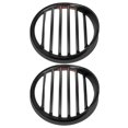 thumbnail image 1 of 2pcs Motorcycle Headlight Grille Covers Retro Style Headlamp Protector Front Light Guard For Electric And Motorbikes Universal Fit, 1 of 1