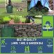 thumbnail image 3 of Bolsa de basura para el hogar y el jardín de alta resistencia tejida de polipropileno, bolsa reutilizable para césped y jardín de hojas con asas de transporte reforzadas, verde, 3 of 5