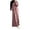 Pink, variant on Women's Extra Long Robe Style Maxi Dress with Contrast Trim and Sequin Detail Fashion Solid Color Flowy Chiffon Comfortable Long Dress Black,XXL