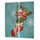 thumbnail image 3 of Cortinas de ventana Christma 3D Navidad Sala de estar Dormitorio Cortinas de ventana Juego de 2 paneles Calcetín de 104x84 pulgadas Fanmusic Cortinas de ventana Christma 3D, 3 of 7