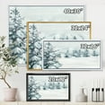 thumbnail image 4 of Designart 'Snowy Pine Trees On Mountain' Traditional Framed Canvas Wall Art Print, 4 of 5