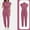 Pink, variant on Stichou Scrub for Women,Scrub Sets Jumpsuit,Stretch,Loose Fit Top and Pants Set with Pockets Navy S