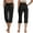 Black, variant on Women's New Thin Elastic Loose Large Size Korean Version of Everything Long Trousers Casual Trousers Haren, Black, L