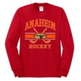 thumbnail image 2 of Wild Bobby City of Anaheim Hockey Fantasy Fan Sports Men's Long Sleeve Shirt, Red, XX-Large, 2 of 5