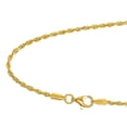 thumbnail image 4 of JewelStop 10k Solid Yellow Gold 1.8 mm Diamond-cut Rope Chain, Lobster Claw Clasp - 16 Inches, 4.1gr., 4 of 6