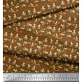 thumbnail image 3 of Soimoi Rayon Fabric Bird,Carrot & Potato Vegetable Printed Fabric 1 Yard 56 Inch Wide, 3 of 3