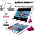 thumbnail image 5 of DuraSafe Case for OLD Model iPad 4 / iPad 3 / iPad 2 - 9.7 inch [ A1458 A1459 A1460 A1403 A1416 A1430 A1395 A1396 A1397 ] Tri Fold Smart Cover with Translucent Back, Auto Sleep/Wake - Pink, 5 of 10