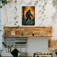 thumbnail image 4 of Vintage-Style Sasquatch Sunset Iron Poster - 8x12 Inch, Colorful Autumn Forest Scene, Ideal for Bedroom, Office, Unique Gift for Pet Lovers and Valentine's Day, 4 of 8