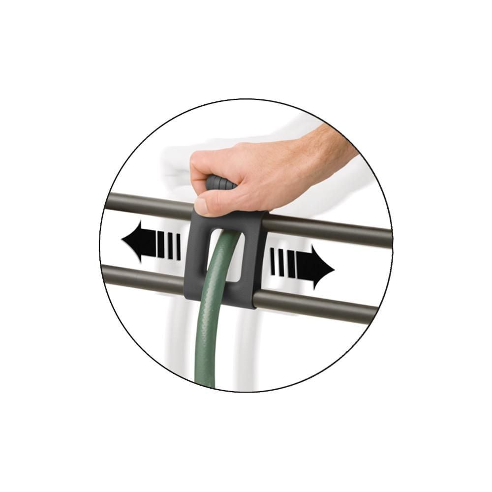 Enrouleur de tuyau manuel Suncast Slide Trak – Capacité de 175 pi, résine, couleur Java Suncast - Tuyau Slide Trak® Hideaway® de 175 pieds - Java