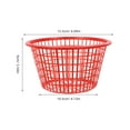 thumbnail image 2 of NIAIZEK Vegetable Harvesting Basket Plastic Red 10pcs for Garden and Outdoor Use, 2 of 8