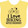 thumbnail image 3 of Inktastic Biking with Mommy Bicycle Boys or Girls Baby Bib, 3 of 4