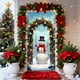 thumbnail image 4 of Adornos navideños, regalos navideños, cortina navideña de 35 x 72 pulgadas, decoración navideña para puerta y pared, festival, fiesta, poliéster., 4 of 6