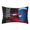 thumbnail image 1 of Entre nosotros funda de almohada linda funda de cojín dibujos animados conjuntos de cojines traseros ropa de cama suave decoración del hogar regalos de boda 20x30 pulgadas, 1 of 5