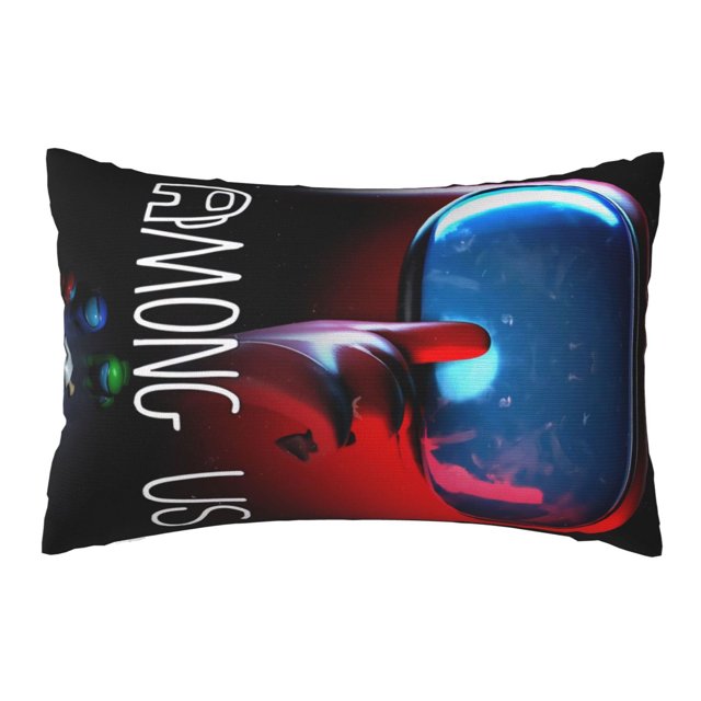 Entre nosotros funda de almohada linda funda de cojín dibujos animados conjuntos de cojines traseros ropa de cama suave decoración del hogar regalos de boda 20x30 pulgadas