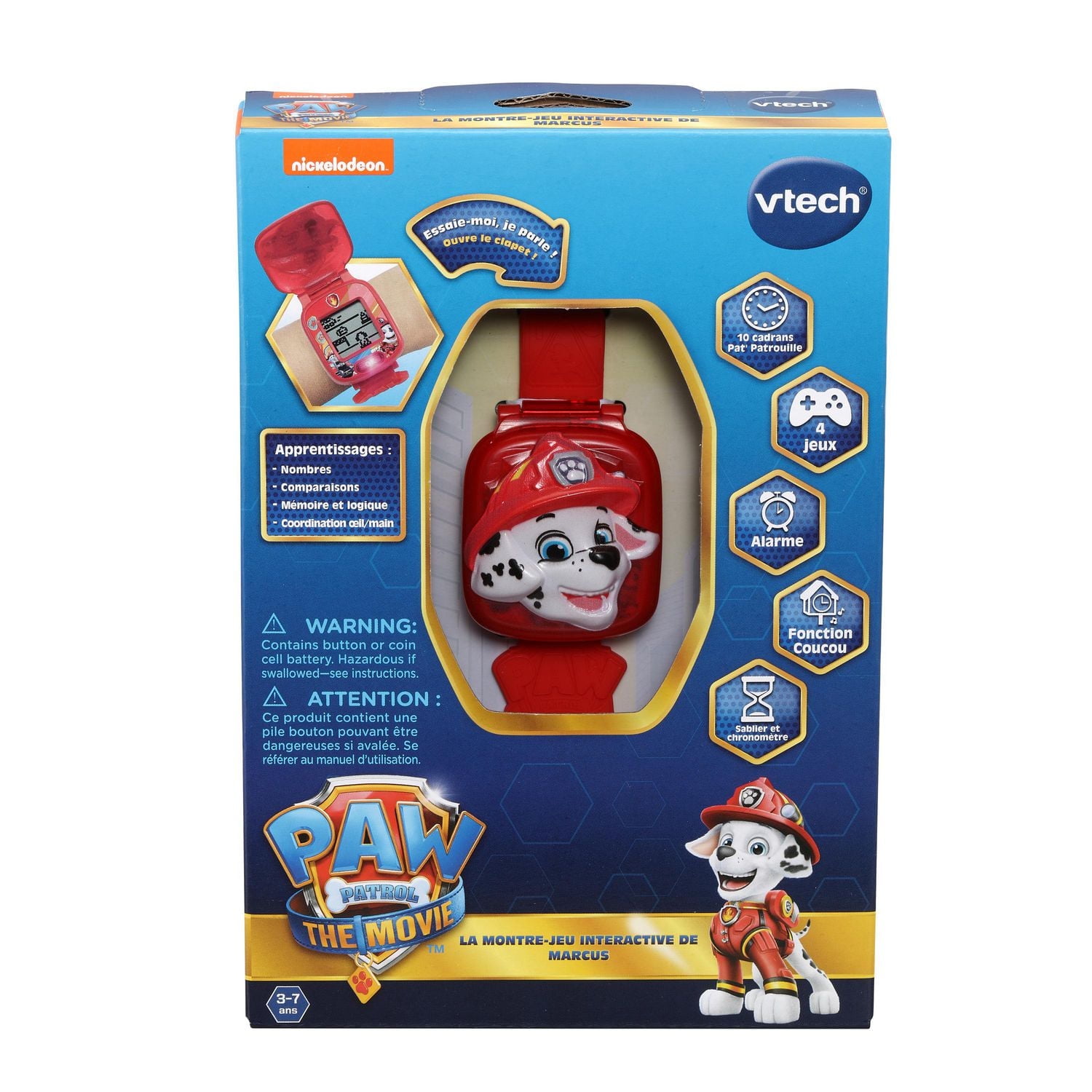 VTech PAW Patrol: The Movie: Learning Watch – Marshall - French Version