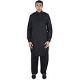 thumbnail image 1 of Royal Men's Black Linen Pathani Suit Set, 1 of 1