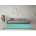 thumbnail image 3 of Ahgly Company Indoor Rectangle Abstract Light Blue Contemporary Area Rugs, 5' x 8', 3 of 4