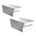thumbnail image 4 of FONDOTIN 2pcs Sorting Storage Boxes With Label Practical Organizing Containers For Kitchen Bathroom And Home, 4 of 8