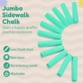 thumbnail image 5 of 20 Pack Sidewalk Chalk for Kids MODANU Non-toxic Jumbo Colored Washable Sidewalk Chalk for Toddlers, Green, 5 of 7