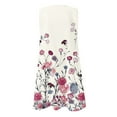 thumbnail image 5 of SMihono Robes Bohèmes d'Été pour Femmes Grande Taille Mode d'Été Robe Imprimée Sans Manches à Enfiler, 5 of 5