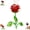 Red, variant on Vintage Rose Incense Burner, Rose Shaped Decorative Roses Incense Holder, Retro Romantic Metal Roses Incenses Holder for Home Office Decor Romantic Gifts for Women (Gold 2pcs)
