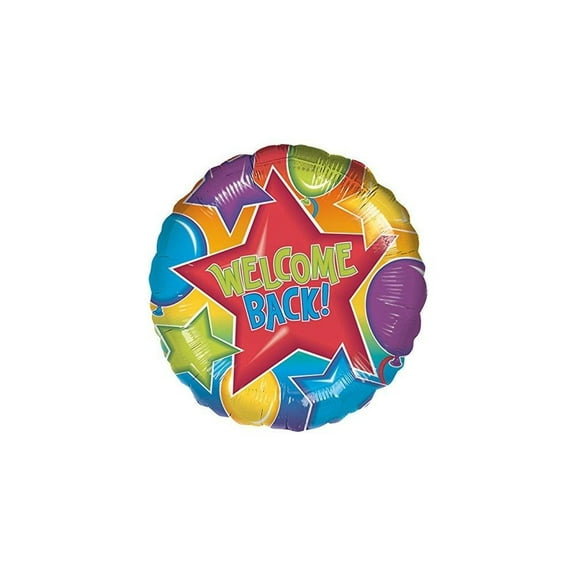 Anagram International Festive Welcome Back Foil Package Balloon, 18"