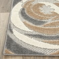 thumbnail image 6 of Bergamo Modern Floral Flowers Indoor/Outdoor Gray 5' x 7' Area Rug, 6 of 9