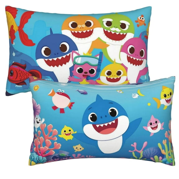 For Shark Themed 1 Pack Pillowcase 20*30in Pillow Covers- Double Pattern Sided Super Soft Bedding