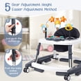 thumbnail image 3 of XIOYIG 5 in 1 Baby Walker, Music and Lights Walker for Baby Boy Girls 6-18 Months, Foldable Baby Walkers with Wheels and Bouncer Combo Portable, Toddler Infant Walker with Adjustable Height, 3 of 7