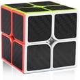 thumbnail image 2 of Speed Cube Carbon Fiber 2x2 3x3 Pyramid Speed Cube Bundle, 2by2 3by3 Pyramid Speed Cubes Set Magic Cube Toys for Kids Adult, 2 of 8