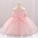 thumbnail image 5 of Vestido Para Niñas, Ropa Para Niñas Pequeñas, Temperamento Para Niños Pequeños, Flores, Perlas, Hilo De Red, Vestido De Fiesta De Cumpleaños, Vestidos Rosa Odeerbi LM103-8316, 5 of 8