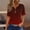 Wine, variant on YHAJDS Short Sleeve Shirts for Women V Neck Raglan Sleeve Print Casual Summer Top