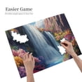 thumbnail image 4 of 500 PCS Garden Waterfall - 500 Piece Vibrant Jigsaw Puzzle,Stunningly Vibrant Colors,Classic Scenery Wooden Puzzles,500 Piece Jigsaw Puzzle For Adults Challenging Charm Puzzle For Game Night, 4 of 6