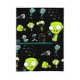 thumbnail image 2 of Invader Zim Show Planet Thick Blanket Cozy Soft Fuzzy Anti-pilling Flannel Throw Blanket Warm Sofa Bed Blanket 40"x30" For Adult Teen Kids, 2 of 8