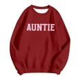 thumbnail image 4 of Arlun Auntie Sweatshirts for Women Cool Aunt Drop Shoulder Loose Comfy Casual Sweatshirt Spring Winter Crewneck Long Sleeve Pullover Tops Fashion Clothes Funny Gifts for Aunt XL, 4 of 4
