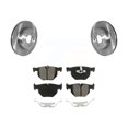 thumbnail image 1 of Transit Auto Rear Disc Brake Rotors and Semi-Metallic Pads Kit for Car 2013 BMW 335i Convertible Coupe with Blue Painted Calipers 344mm Diameter Rotor K8S-103607, 1 of 2