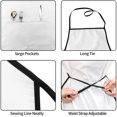 thumbnail image 6 of Kitchen Chef Apron With Pockets For Cooking Grilling Bbq Painting Women Men Apron, 6 of 6